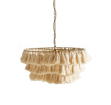 Pendant lamp MULTICOLOUR TASSEL by Rodesigne — modern pendant light, custom designer lighting by RODESIGNE