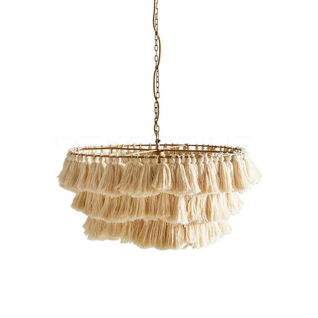 Pendant lamp MULTICOLOUR TASSEL by Rodesigne — modern pendant light, custom designer lighting by RODESIGNE