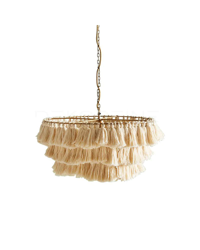 Pendant lamp MULTICOLOUR TASSEL by Rodesigne — modern pendant light, custom designer lighting by RODESIGNE