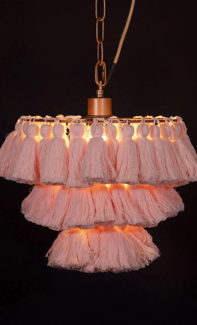 Pendant lamp MULTICOLOUR TASSEL by Rodesigne