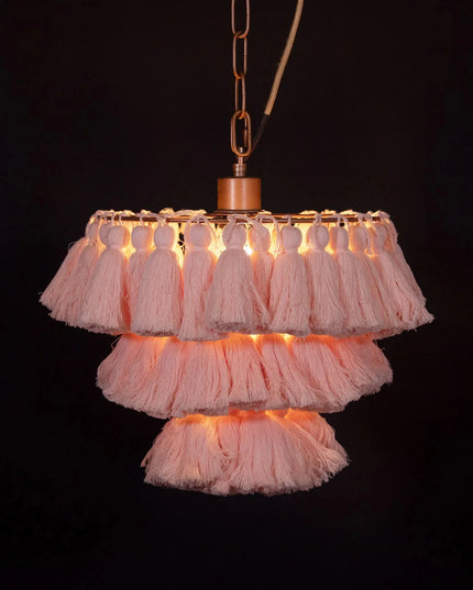 Pendant lamp MULTICOLOUR TASSEL by Rodesigne