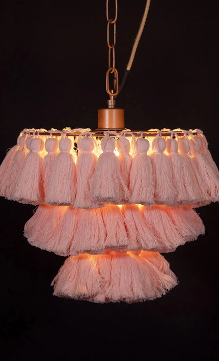 Pendant lamp MULTICOLOUR TASSEL by Rodesigne