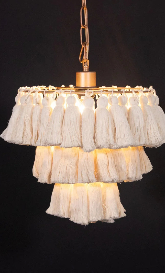 Pendant lamp MULTICOLOUR TASSEL by Rodesigne