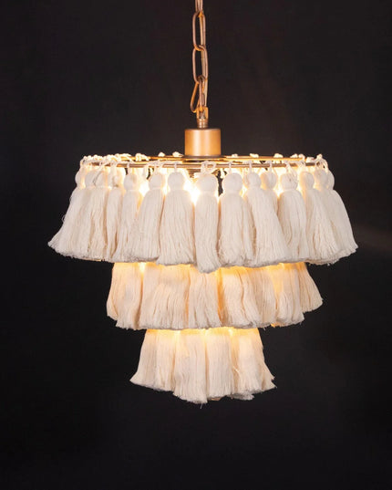 Pendant lamp MULTICOLOUR TASSEL by Rodesigne