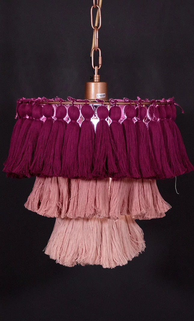 Pendant lamp MULTICOLOUR TASSEL by Rodesigne