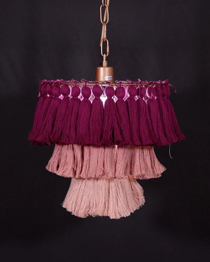 Pendant lamp MULTICOLOUR TASSEL by Rodesigne