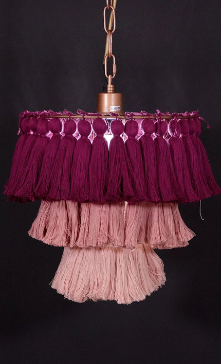 Pendant lamp MULTICOLOUR TASSEL by Rodesigne