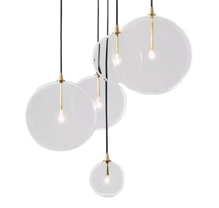 Pendant lamp GLOBE MOBILE by Rodesigne — glass modern pendant light, custom designer lighting by RODESIGNE