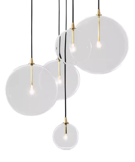 Pendant lamp GLOBE MOBILE by Rodesigne — glass modern pendant light, custom designer lighting by RODESIGNE