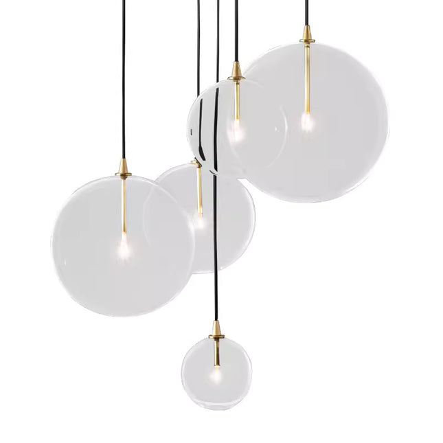 Pendant lamp GLOBE MOBILE by Rodesigne — glass modern pendant light, custom designer lighting by RODESIGNE