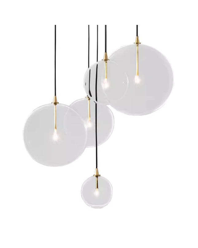 Pendant lamp GLOBE MOBILE by Rodesigne — glass modern pendant light, custom designer lighting by RODESIGNE