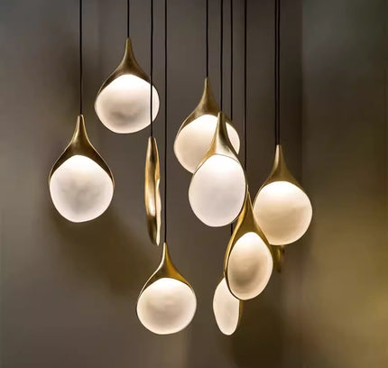Pendant SUBANT by Rodesigne — brass modern pendant light, custom designer lighting by RODESIGNE