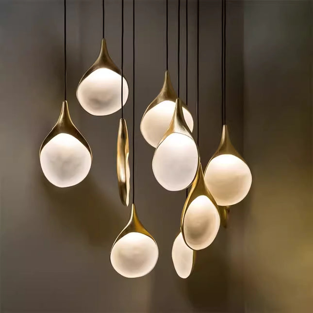 Pendant SUBANT by Rodesigne — brass modern pendant light, custom designer lighting by RODESIGNE