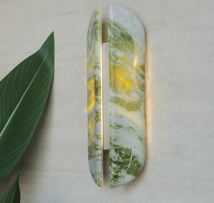 Wall lamp (Sconce) GIARDINO by Rodesigne — green onyx sconce