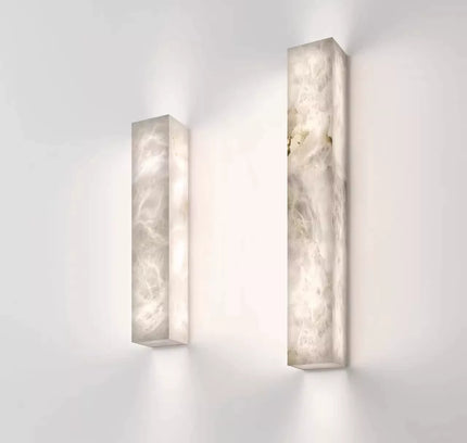 Wall lamp (Sconce) COLONNA by Rodesigne — Spanish alabaster linear sconce