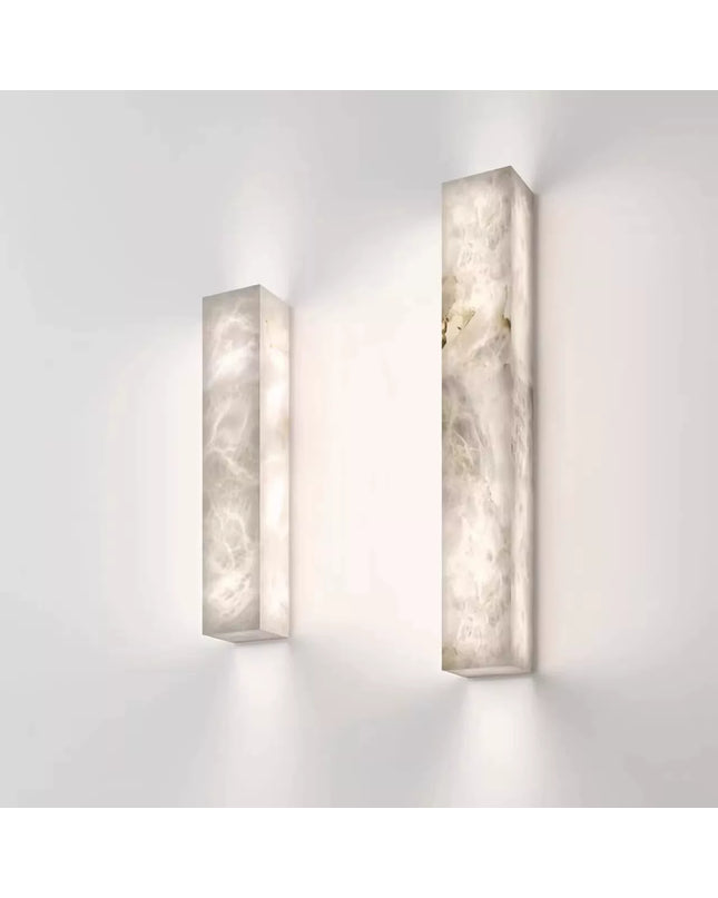 Wall lamp (Sconce) COLONNA by Rodesigne — Spanish alabaster linear sconce