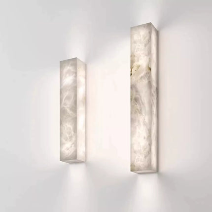 Wall lamp (Sconce) COLONNA by Rodesigne — Spanish alabaster linear sconce