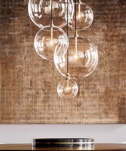 Pendant lamp GLOBE MOBILE by Rodesigne — glass modern pendant light, custom designer lighting by RODESIGNE