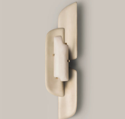 Wall lamp (Sconce) ONDINA by Rodesigne — asymmetric alabaster sconce