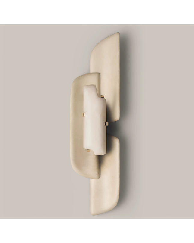 Wall lamp (Sconce) ONDINA by Rodesigne — asymmetric alabaster sconce