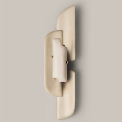 Wall lamp (Sconce) ONDINA by Rodesigne — asymmetric alabaster sconce