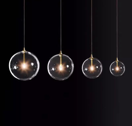 Pendant lamp GLOBE MOBILE by Rodesigne — glass modern pendant light, custom designer lighting by RODESIGNE