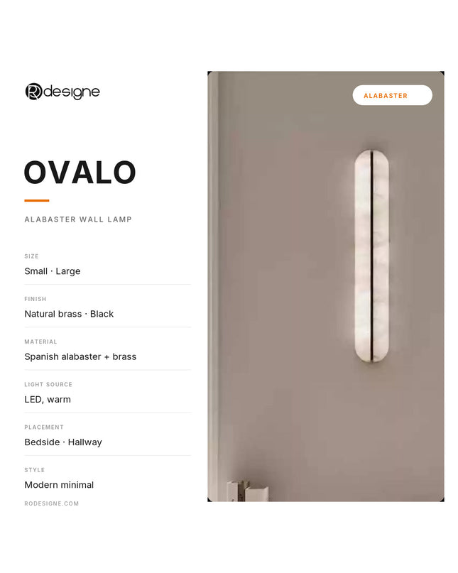 Wall lamp (Sconce) OVALO by Rodesigne — specifications