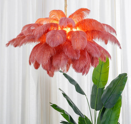 Chandelier FEATHER by Rodesigne — glass designer chandelier, custom lighting by RODESIGNE