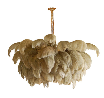 Chandelier FEATHER by Rodesigne — glass designer chandelier, custom lighting by RODESIGNE