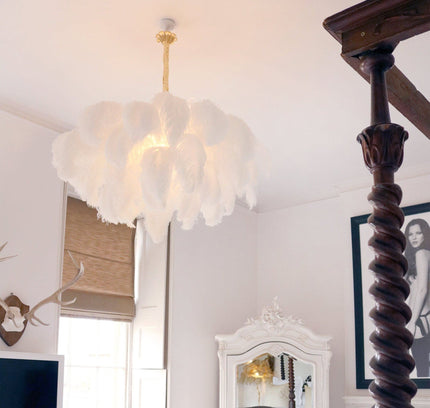 Chandelier FEATHER by Rodesigne — glass designer chandelier, custom lighting by RODESIGNE