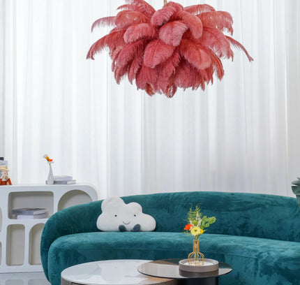 Chandelier FEATHER by Rodesigne — glass designer chandelier, custom lighting by RODESIGNE