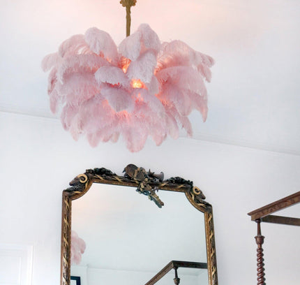 Chandelier FEATHER by Rodesigne — glass designer chandelier, custom lighting by RODESIGNE