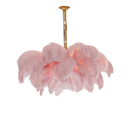 Chandelier FEATHER by Rodesigne — glass designer chandelier, custom lighting by RODESIGNE