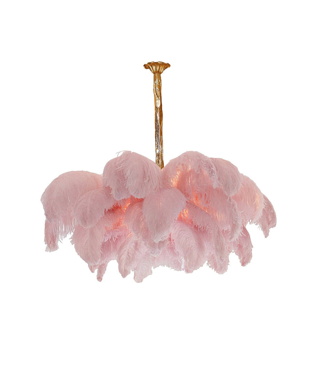 Chandelier FEATHER by Rodesigne — glass designer chandelier, custom lighting by RODESIGNE