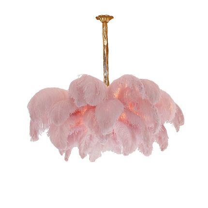 Chandelier FEATHER by Rodesigne — glass designer chandelier, custom lighting by RODESIGNE