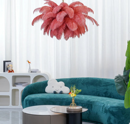 Chandelier FEATHER by Rodesigne — glass designer chandelier, custom lighting by RODESIGNE