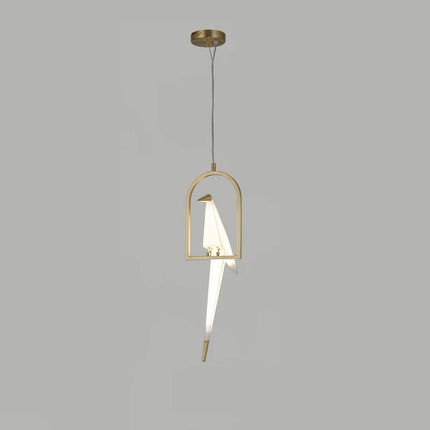 Pendant lamp PERCHING BIRD by Rodesigne — modern pendant light, custom designer lighting by RODESIGNE