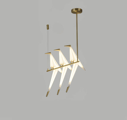 Pendant lamp PERCHING BIRD by Rodesigne — modern pendant light, custom designer lighting by RODESIGNE