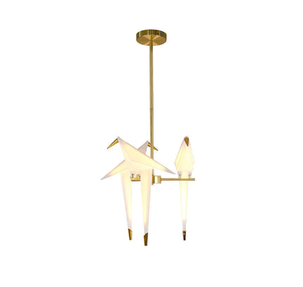 Pendant lamp PERCHING BIRD by Rodesigne — modern pendant light, custom designer lighting by RODESIGNE