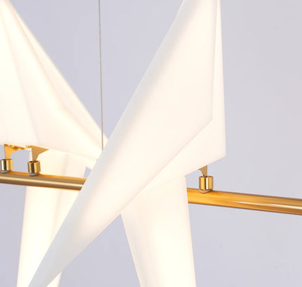Chandelier PERCHING BIRD by Rodesigne — designer chandelier, custom lighting by RODESIGNE