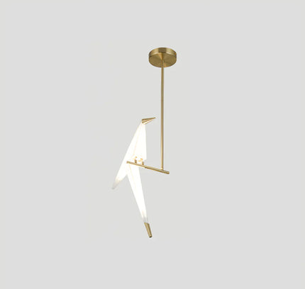 Pendant lamp PERCHING BIRD by Rodesigne — modern pendant light, custom designer lighting by RODESIGNE