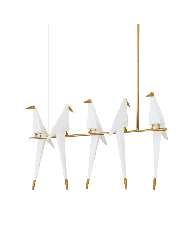 Chandelier PERCHING BIRD by Rodesigne — designer chandelier, custom lighting by RODESIGNE