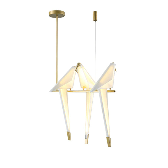 Pendant lamp PERCHING BIRD by Rodesigne — modern pendant light, custom designer lighting by RODESIGNE