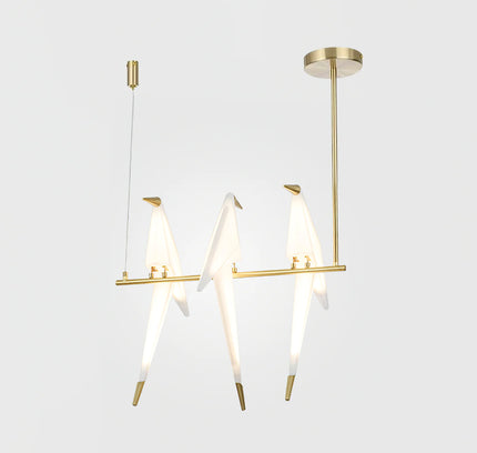 Pendant lamp PERCHING BIRD by Rodesigne — modern pendant light, custom designer lighting by RODESIGNE
