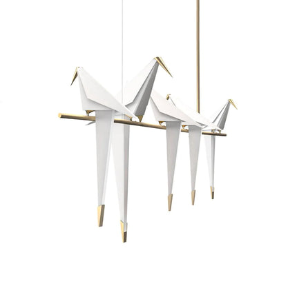 Chandelier PERCHING BIRD by Rodesigne — designer chandelier, custom lighting by RODESIGNE