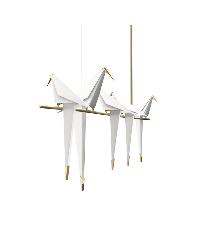 Chandelier PERCHING BIRD by Rodesigne — designer chandelier, custom lighting by RODESIGNE