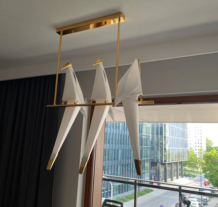 Pendant lamp PERCHING BIRD by Rodesigne — modern pendant light, custom designer lighting by RODESIGNE