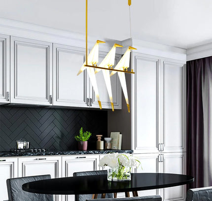Pendant lamp PERCHING BIRD by Rodesigne — modern pendant light, custom designer lighting by RODESIGNE
