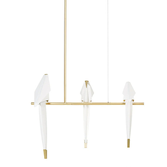 Pendant lamp PERCHING BIRD by Rodesigne — modern pendant light, custom designer lighting by RODESIGNE