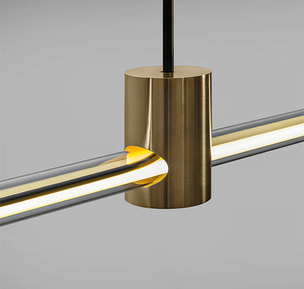 Chandelier RAY by Rodesigne — brass designer chandelier, custom lighting by RODESIGNE